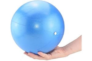 ATC Handels GmbH - Palla da pilates e yoga, 26 cm, blu, rosso, giallo, palla da ginnastica per yoga, pilates, palla terapeutica, Blu