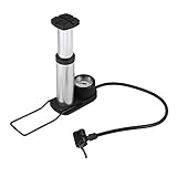 Brandneu und hochwertig. JVSISM Tragbare Fu？ Aktivierte Boden Pumpe 140 Psi MTB Fahrrad Luft Füller Mit Manometer Zyklus Luft Pumpe Silber