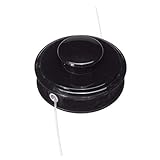 Diámetro: 12cm JiaMeng Cortamalezas Tijera cortacésped Cabeza de Tope para Eco Echomatic se Ajusta a Todos los Trimmers de Eje Recto SRM 21560070 (Negro)