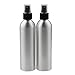 Produktbild Gazechimp 2 Stück (50ml, 100ml, 150ml, 200ml) Sprühflasche aus Aluminium Zerstäuber Parfüm Kosmetik Makeup Friseur Sprayer - 250ml