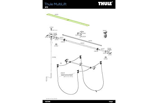 Preisvergleich Produktbild Thule Ersatzteil Bohrlochschablone Multilift / Drilling Pattern 572-29015