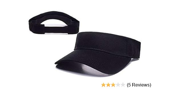 black visor hat