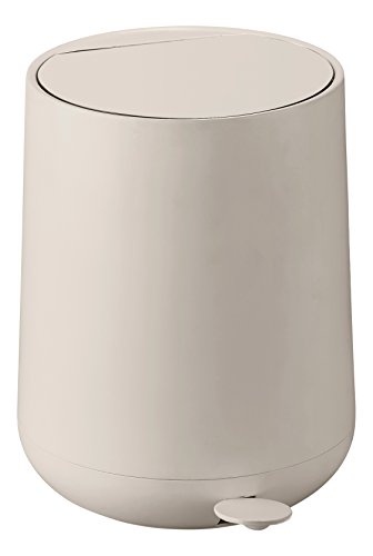 ZONE Pedal-Eimer NOVA, Kunststoff mit Soft-Touch, cream, ca. 30 cm H | ZO-371007 | 5708760641734