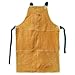 Produktbild QqHAO Schürze Leder ölbeständige Wasserdichte Schweißschürze - Herren schwere Schürze Hochtemperatur feuerfeste Werkzeug Schürze Papa einzigartiges Geschenk Arbeit Versicherung Schürze (60 * 90 cm)