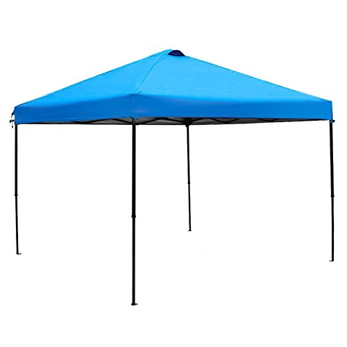 Abba Patio 3 × 3 m Pabellón carpa para jardín desplegable, con bolsa de transporte, 2 Colores (Beige y Gris osuro) (Azul)