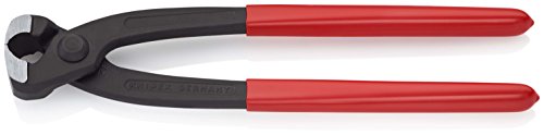 KNIPEX 10 98 I220 Ohrklemmenzange schwarz atramentiert mit Kunststoff überzogen 220 mm