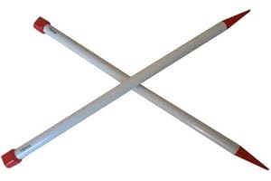 MCM 1 Paire d' AIGUILLES à TRICOTER Taille 15 PLASTIQUE 40 cm de long