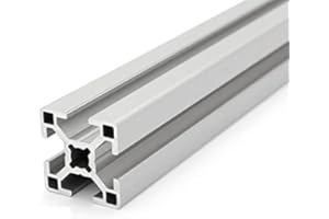 DOLD MECHATRONIK Profilé en aluminium 30 x 30 l - Type B - Rainure 8 (léger) - Argent anodisé - Profilé en aluminium 30 x 30 - Profil de montage - Profilé de montage - 2000 mm