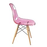 Gaoli Rétro Repas Chaises de Bureau Transparent Accueil Restaurant Cafe,A