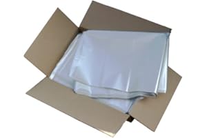 10 British Made 240L Polythene Clear Heavy-Duty Wheeled/Wheelie Refuse Bag/ENSA Compactor Sack/Heavyweight 240 Litre Clear Plastic Garbage Bag Sterling Bargains