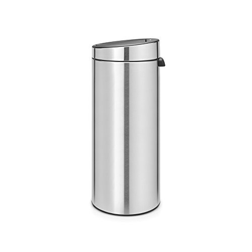 Brabantia 115462 Touch Bin New mit herausnehmbaren Kunststoffeinsatz, 30 L, Edelstahl, matt steel fingerprint proof, 32.8 x 32.8 cm - 2