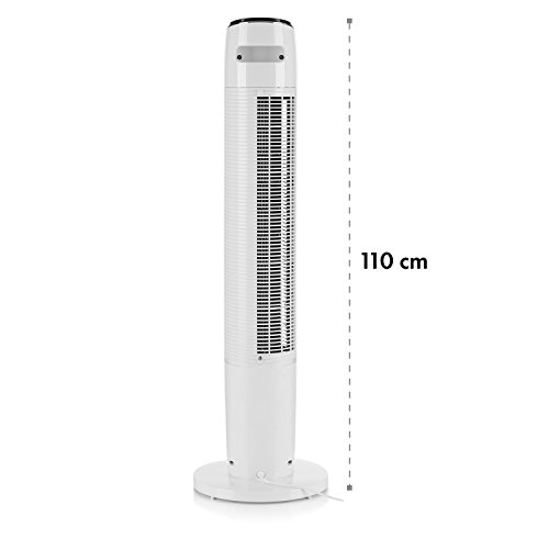 Klarstein • Empire State • Standventilator • Säulenventilator • Turmventilator • mit Fernbedienung • 45° Oszillation • 6 Geschwindigkeitsstufen • 3 Ventilationsmodi • LED-Display • Timer • weiß - 4