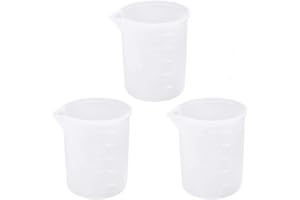 AONAT 100ml Misurino in Silicone per Resina,Misurini in Silicone in Resina per colata di Resina Epossidica Bicchieri Dosatori in Silicone