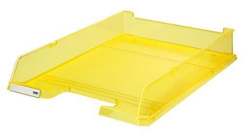 HAN 10220-75 Briefablage DELUXE SIGNAL, DIN A4/C4, mit Clip, stabil, verkettbar, 3er Packung, signal-gelb