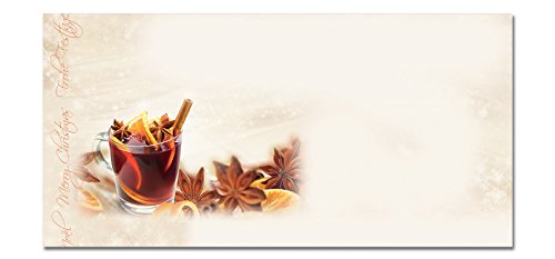 Sigel DU139 Briefumschläge Weihnachten im Punsch-Design, DIN lang, 25 Blatt Sigel DU139 Briefumschläge Weihnachten im Punsch-Design, DIN lang, 25 Blatt