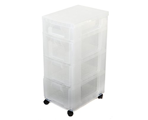 Really Useful Plastic Storage Unit 3 X 12 Lire And 1 X 7 Litre