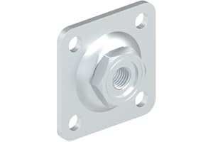 Fenau – justerbar väggplatta för M16, 80 x 80 x 19 mm, galvaniserad
