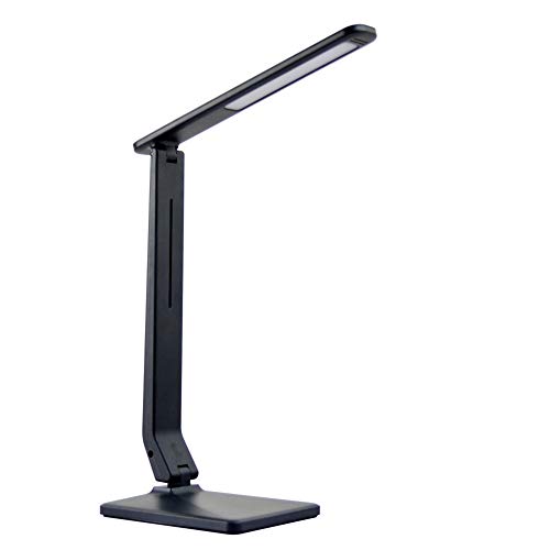 MXY Tacto LED atenuación Color Ojo Escritorio Escritorio Dormitorio Carga Aprendizaje,Black