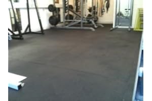 ARK RUBBER AND RESIN LTD 8 Mat 8 X Heavy Duty Large Rubber Gym Mat 12mm Garage Flooring
