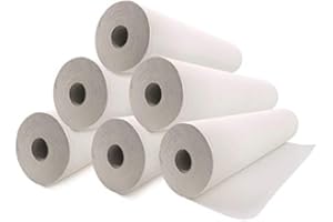 FENIXSHOP24 6 ROTOLI COPRI LETTINO LENZUOLO LENZUOLINO DA MASSAGGIO MEDICO ROTOLO CARTA LENZUOLINI PER MASSAGGI ESTETICA ESTETISTE TATTOO FISIOTERAPIA