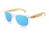 Envío EXPRESS en 24 horas Gafas de madera MOSCA NEGRA modelo MIX FOG and ICE BLUE - Wood Sunglasses - Polarized