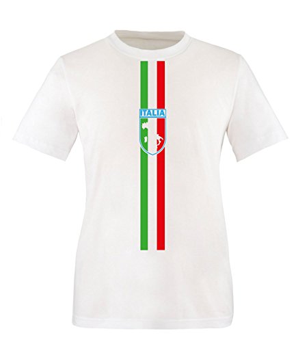 Luckja EM 2016 Trikot Italien Fanshirt EM04 Herren Rundhals T-Shirt