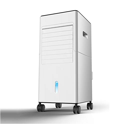 LI LU SHOP Ventilateur de climatisation sur Pied, 2 refroidisseurs d'air à Refroidissement par Eau Simple 2 en 1, télécommande Petit Ventilateur Noir et Blanc à économie d'énergie