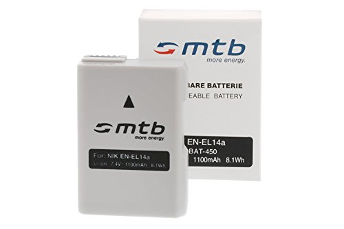 2 Batteries   Chargeur  USB Auto Secteur  pour EN-EL14a   Nikon DF  D3300  D3400  D5300  D5500   Coolpix P7800  Chip Infolithium optimis   - 7 2V - 1100 mAh 