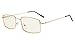 Produktbild Gr8Sight 30% Blaues Licht blockiert, 100% UV-Schutz Federscharniere Specs Reduzieren Augen-Belastung Anti Blue-Ray Computer Lesebrille Bernstein Getönte Linse Gold +2.25