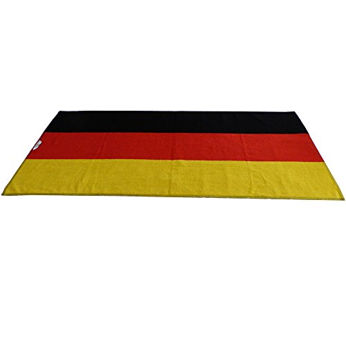 Badetuch Deutsche Flagge, Deutschland Fahne Frottee Handtuch schwarz rot gelb gestreift hochwertig eingewebt lange Lebensdauer - 5