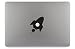 Produktbild Rakete Apple MacBook Notebook Laptop Tablet Aufkleber Skin Decal Sticker Vinyl