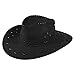 Produktbild Cowboy Hut Sheriff Fasching Masken Perücke Maske - Zick Zack Muster Schwarz
