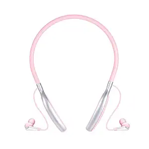 FINGERS Miss World Wireless Bluetooth in Ear Neckband Earphone with Mic (Blush Pink)