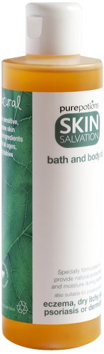 Purepotions Skin Salvation Bath and Body Oil For Those Prone to Eczema, Psoriasis and Dry Itchy Skin Conditions 200 ml