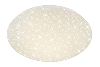 Briloner Leuchten LED Deckenleuchte mit Sternenfunkel Dekor, Lichtfarbe