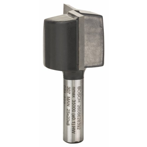 Bosch Zubehör 2 608 628 392 Nutfräser 8 mm, D1 25 mm, L 20 mm, G 51 mm