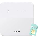Huawei B320 300Mbps Wireless 4G+LTE Low-Cost WiFi Router, Micro SIM Slot Unlocked, Connect 32 Devices - No Configuration Requ