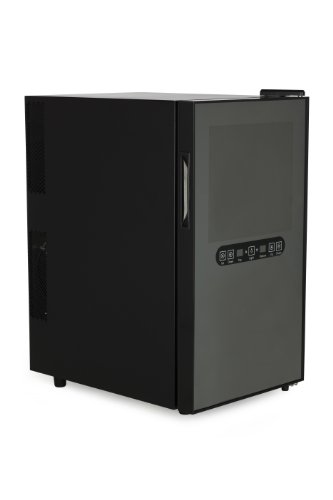 Amstyle Design Weinkühlschrank 2 Temperaturzonen Klima-Zonen Schwarz 48 Liter 18 Flachen Getränkekühlschrank 8-18°C Weinkühler Weinklimaschrank Glastür Freistehend Rot & Weißwein Höhe 64cm (EEK: C) - 21