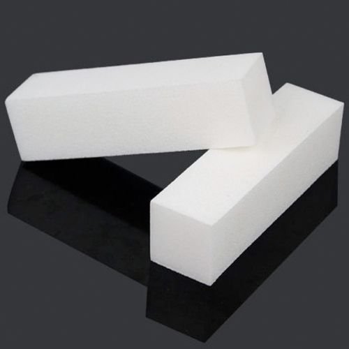 TNBL White 4 Way Nail Buffer Block 100/100 Grit - 10 pieces