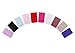 Bundle Monster 10pc Women Adjust Polyester Bra Clip Extender 1 1/4" Wide Straps Multi Color Set - 1