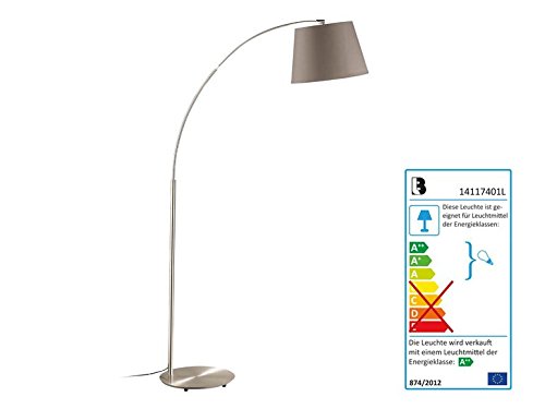 Preisvergleich Produktbild LED-Stehleuchte Lampenschirm Farbe Cappuccino Taupe