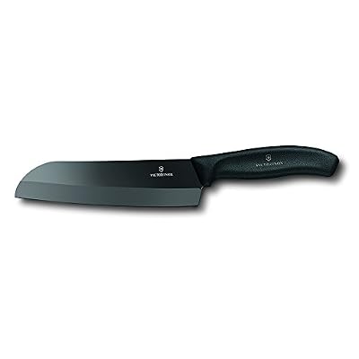 Victorinox 7.2533.17G Ceramicline Fibrox Couteau Santoku en céramique avec étui cadeau 17 cm