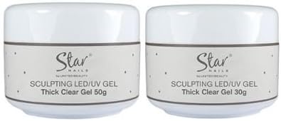 Star Nails Starlite Thick LED UV Gel Clear 30g Professional Nail System Kit