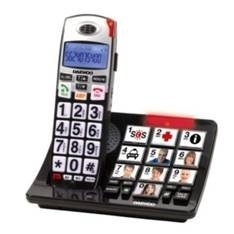 TELEFONO INALAMBRICO DECT DAEWOO DTD-7500 / MANOS LIBRES / PANTALLA LCD / TECLAS GRANDES / NEGRO