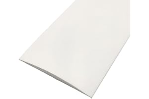 Vit, självhäftande PVC-trimtejp för trädörrkanter, flexibel övergångsremsa för laminatgolv, mellanrumsskydd för dörröppning och vinylgolv