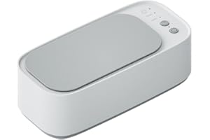 kiimiipa Ultrasonic Jewelry Cleaner High Capacity Cleaning Eyeglasses Machine Low Noise Ultrasonic Machine for Jewelry Ring, Necklace,Watches (Grey)