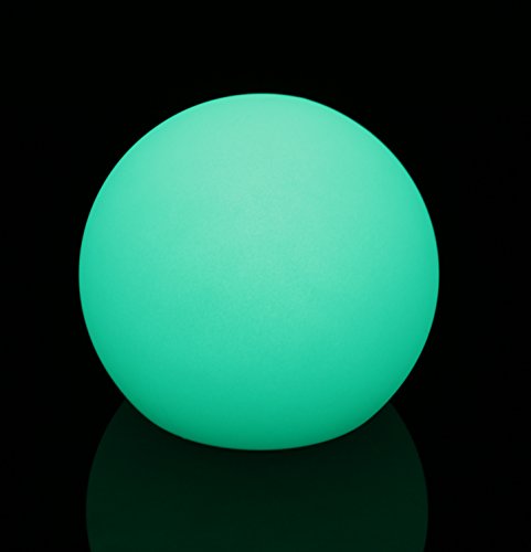 LED Leuchtkugel Gartenkugel kabellos mit Akku 20 cm multicolor RGB mit Farbwechsel und Fernbedienung aufladbar - 7
