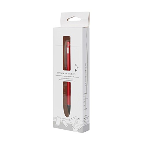 Bescita Stylus Pen Eingabestift + Kugelschreiber für Apple iPad Air / Apple iPad mini 3 / Apple iPad mini 2, Iphone,Galaxy Tab, Galaxy S2 S3,Android etc (Rot) - 5