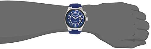 Jorg Gray Men's Quartz Watch with Blue Dial Analogue Display and Blue Silicone Strap JG8300-14