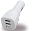 Produktbild Original Samsung KFZ Ladegerät 2fach Stecker Dual Charger für Auto Charger mit 2x USB-Buchse für alle Geräte mit USB Anschluss Schnellladegerät 2000mAh Modellnummer EP-LN920 Weiß + Displayputztuch